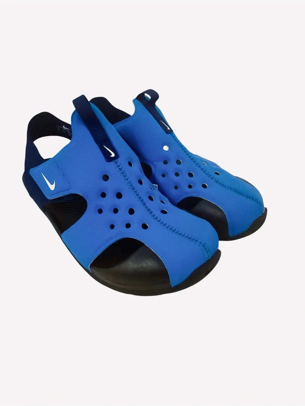 Nike Sunray Protect 2 PS 'Signal Blue' Kids Water Sandals Size 3Y NWOT
